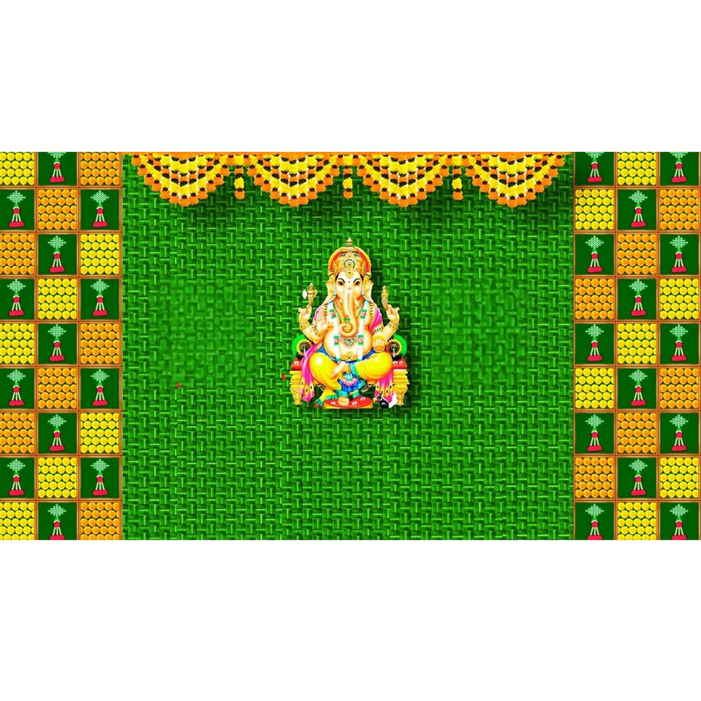 1 pcs Beautiful Backdrop  for Religious Celebrations, Wedding Marriage Decore,Diwali Home Pooja – Perfect Décor (Design-1)