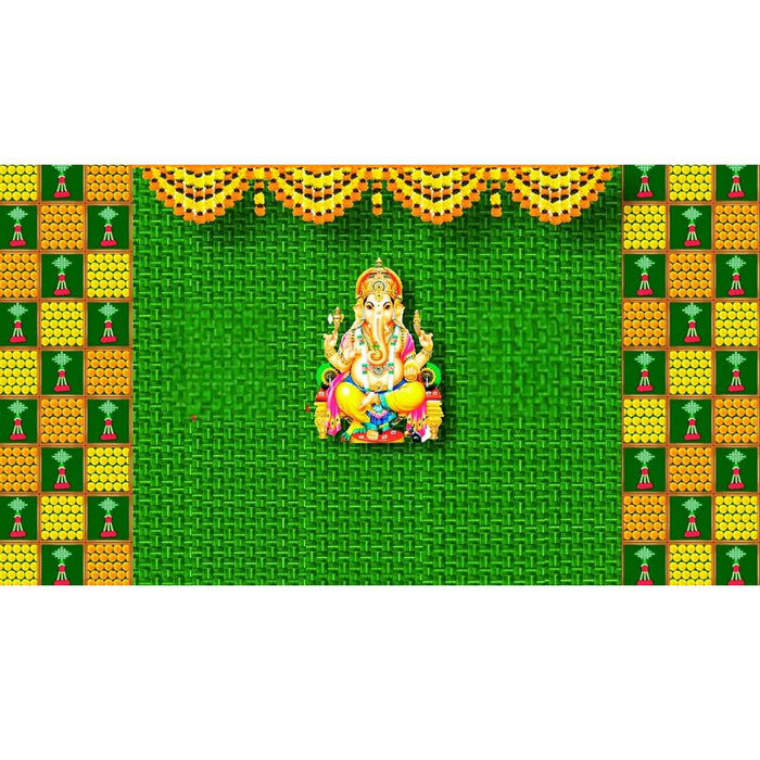 1 pcs Beautiful Backdrop  for Religious Celebrations, Wedding Marriage Decore,Diwali Home Pooja – Perfect Décor (Design-1)