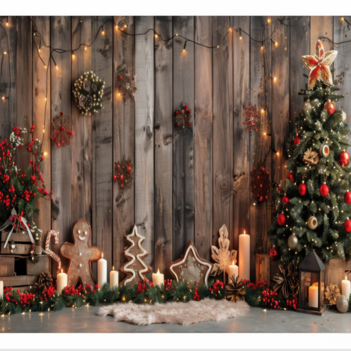 1 pcs Beautiful Backdrop for Christmas Party Celebrations,Snow Tree Backdrop, Background  Banner for Home Decor,Photography setup – Perfect For Christmas Festival Décor