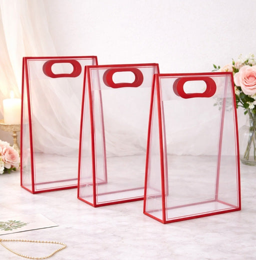 Big Size (30 X 12 X 40 CM) Transparent Bag Goodie Bags, Clear Gift Bag, Hamper Bag,Carry Bags,Shopping Gift Bag,Gifting,Presents,Return Gifts,Birthday,Festivals,Events