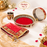 Premium Karwa Chauth Pooja Thali Set | Traditional Red & Gold Decorative Thali | Festive Pooja & Vrat Accessories