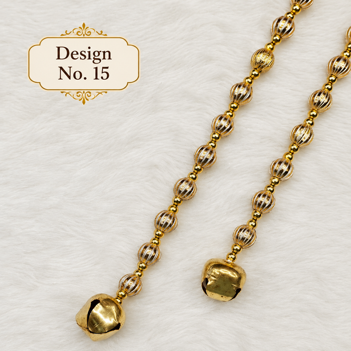 (Design No.15) Premium Golden Bead Side Door Hanging | 31.5 Inch Decorative Hanging | Elegant Home & Festive Décor