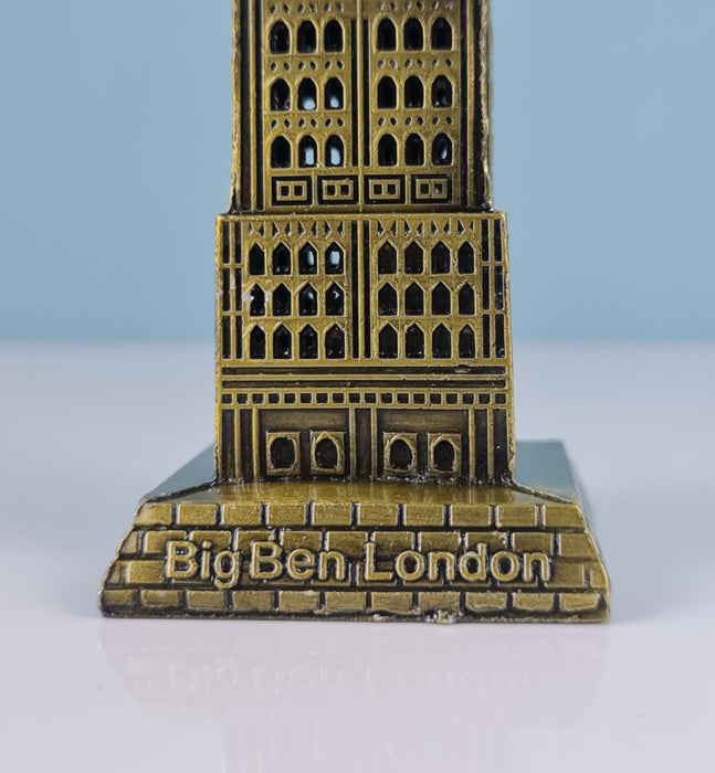 1 Pc London Big Ben Tower Metal Showpiece Antique Statue for Room, Office, Decorative Showpeice for Home, Desk Decor, Table Stand (Metal)