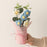 Artificial Daisy Crochet Flower Bouquet with Pot| Artificial Flower head| Gifting for Him/Her, Girlfriend, Boyfriend, Anniversaries, Wedding, Birthday | Home Decoration, Table Decor, Room Decor, Office Desk, Aesthetic Centerpiece Decor (Fabric)