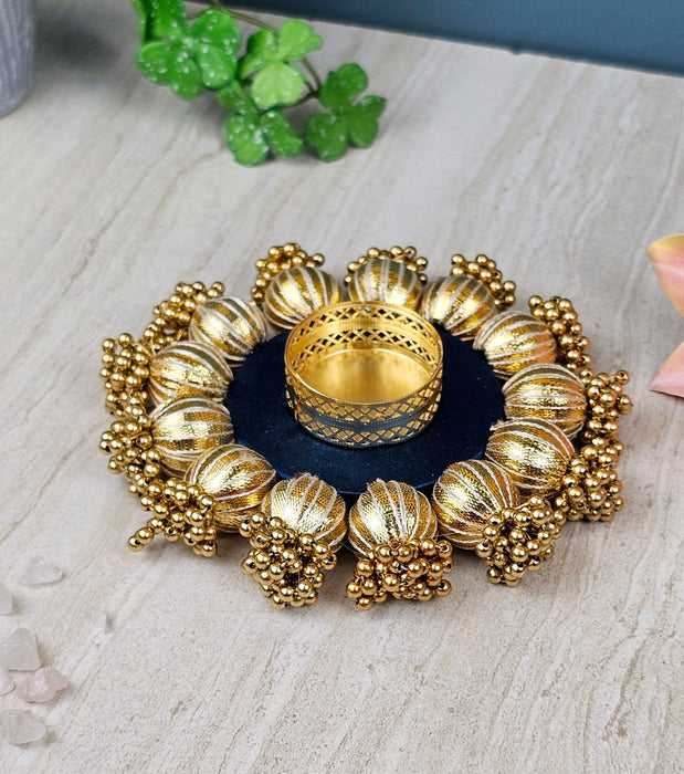 1 Pcs Candle Classic Holder Design, Tealight Diya Holder of Metal Stand for Home Decor,Diwali Decor,For Rangoli, Pooja Room Item,Mandir Decor, Festival, New Year Decoration (6 inch)(Pack Of 1)