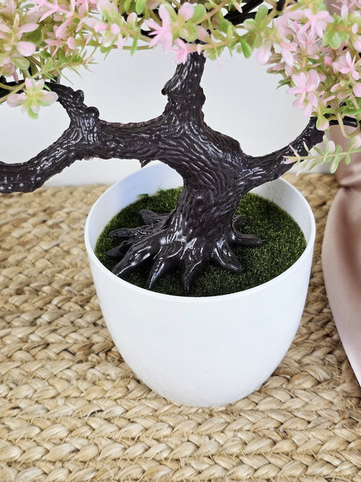 1 Pc Artificial Bonsai Flower Tree with Pot for Home Decor, Room Decorations, Living Room Table Decoration Plants and Craft Items Corner