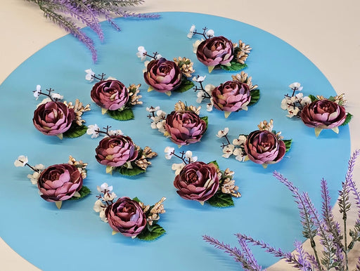 Purple Shaded colour Artifical Flower stylish Brooches Ready to use for any occation, Hamper decoraton, Toran decoration stylish brooches.