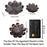 1 Pcs Lotus Flower Design Agarbatti Stand Incense Holder Ash Catcher Metal Material for Diwali Pooja, Office, Mandir,Shree Holi Pooja and Many More Spiritual Events, Insence Burner