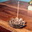 1 Pcs Lotus Flower Design Agarbatti Stand Incense Holder Ash Catcher Metal Material for Diwali Pooja, Office, Mandir,Shree Holi Pooja and Many More Spiritual Events, Insence Burner