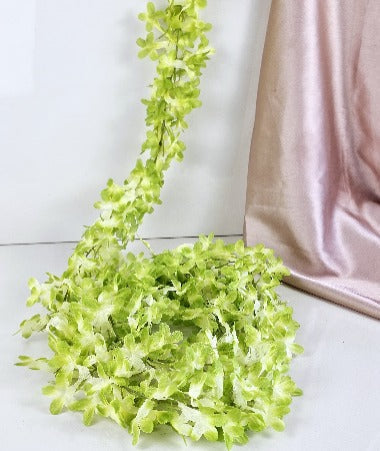 Artificial Ixora Flower Garlands, Wall Hanging decorative String Lines items for Anniversary Decoration, Home Decor, Pooja, Functions Decor (Small petals)