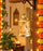 Gold Polish Decorative Hanging Lantern Shape Candle Holder for Home Decor,Mandir Decor,Candles Diya holder, Office,Table Decor, Entrance Decoration Item(Golden)