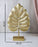 1 Pc Monstera Leaf Shape Golden MDF Partical Board Showpiece for Home Decor, Office Desk,Living Room, Bedroom, Dining Room, Rakshabandhan Gifting, Centerpiece, Table Decor(Pack of 1) (Model 2)