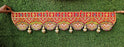 (Design No.9) Premium Embroidered Traditional Toran with Golden Latkan | 38 Inch Red Door Hanging | Festive Home Décor