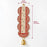 Traditional Embellished Door Hanging with Bell (2pcs) | Red & Golden Decorative| 16 × 5.5 Inch Wall Hanging