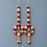 (Design No.6) Royal Maroon & White Flower Hanging for Home & Festive Decor | 29 Inch Artificial Floral Hanging with Golden Beads, Bells & Pearl Tassels | Door, Wall & Pooja Decoration