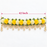 (Design No.18) Yellow & Off-White Floral Toran | Elegant Pearl & Golden Lace Door Hanging Decoration | Festive, Wedding & Pooja Décor