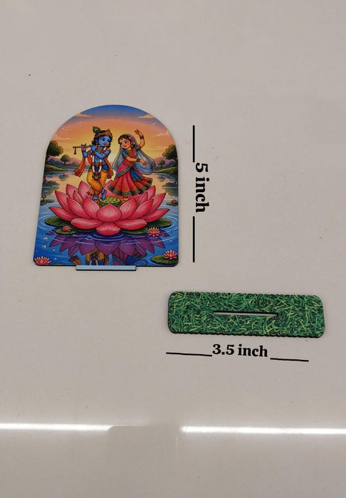 13 Pcs Krishna Leela Jhankhi with Stand | Janmashtami Decoration Set | Lord Krishna Leela Cutouts for Home, Mandir & Jhankhi Decor JSK