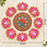 Ashtakamal 3D Look Rangoli Set DIY Kit | MDF Lotus Floral Rangoli for Home Entrance, Pooja Room, Wedding & Festive Decor