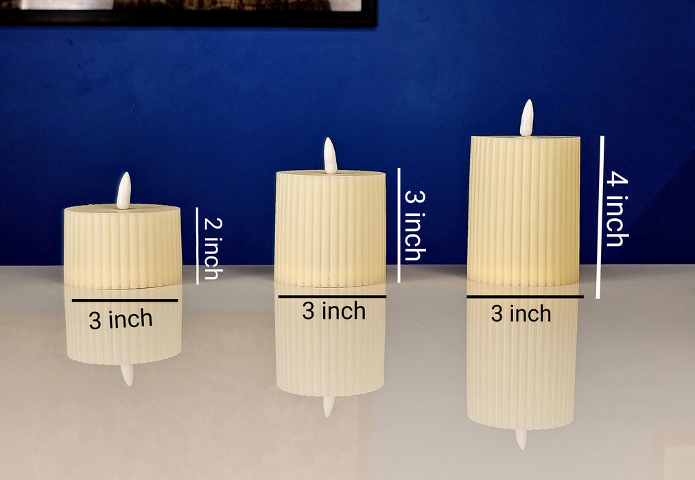 Tea Light Candles | Flameless, Smokeless & Unscented | Decorative Lights for Home Decor, Mandir, Wedding, Birthday, Engagement, Balcony & Room Decoration