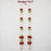 (Design No.7) Elegant Red Rose & Pearl Hanging for Home & Festive Decor | 34 Inch Artificial Floral Hanging with Golden Vase Detailing & Pearl Tassels | Door, Wall, Pooja & Wedding Decoration