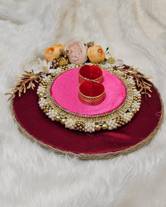 Ring Ceremony Tray, Packaging Type : Fabric Bag, Plastic Box, Plastic  Packet, Feature : Durable, Fine Finishing at Rs 250 / Piece in Mathura