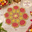 Traditional Fabric MDF Rangoli Set With Diy Abhla Kit, Decorative Diwali Rangoli ,Festive Home Décor & Pooja