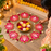 3D Look Decorative MDF Lotus Cutouts for Diwali Rangoli & Festival Decoration | Pink & Golden Lotus | 15 × 12 cm**