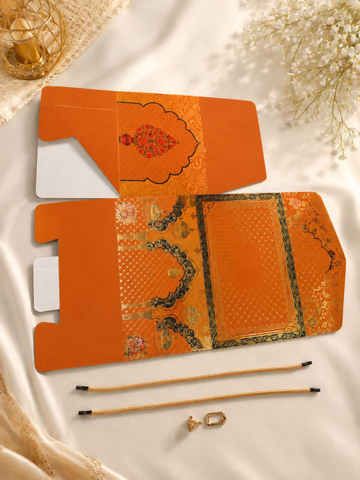 Premium Decorative Cardboard Gift Box with Handle | Festive & Wedding Hamper Packaging