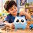 1 Piece Ceramic Blue Owl Design Gullak Piggy Bank for Rupees Savings - Coin Storage Tip Box Ideal for Kids and Adults - Money Kilona Pikibank ATM Coinbox Gulak (Pack of 1) (Blue)