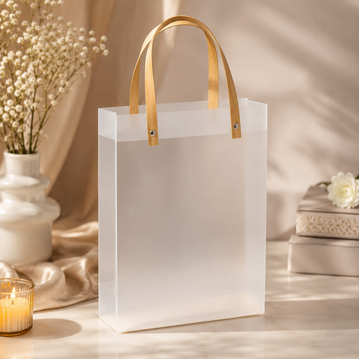 Big size (33 X 11 X 25 CM)Translucent Bags Goodie Bags With Handle Gift bag, hamper bag, Carry Bags, shopping gift bag, gift for Gifting, Presents, Return Gifts, Birthday, Party, Festivals (Big)