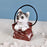 1 pc Cute Miniature Dog in Bag Poly Resin Statue with Hanging, Decorative Piece for Living Room, Bed Room, Table top, Restaurant, cafes, Gifting, Birthday( Pack of 1)