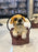 1 pc Cute Miniature Dog in Bag Poly Resin Statue with Hanging, Decorative Piece for Living Room, Bed Room, Table top, Restaurant, cafes, Gifting, Birthday( Pack of 1)