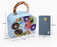 50 Pcs Random Donut Print Paper Gift Box with Handle for Chocolates, Candies, Cookies, Pastry, Bakery Packing, Birthday Return Gifts, Kids Party Favors, Wedding & Baby Shower Gifting, Multi Colour Gift Packaging Box