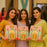 Affordable peach Rajwadi hamper Multipurpose Decorative Folding Paper Cardboard Box DIY Box for Gift Hamper, Diwali Gifting, Wedding gifing (Small)