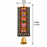 (Design No.3)( 2 pcs )Traditional Embellished Door Hanging with Bell | Red & Golden Decorative| 16 × 5.5 Inch Wall Hanging
