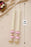 (Design No.4) Elegant White & Pink Flower Hanging for Home & Festive Decor | 24 Inch Artificial Floral Toran with Pearl Tassels | Door, Wall, Pooja & Wedding Decoration
