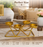 (Design No.17) 2 pcs Premium Golden Metal Diya Stand for Home Décor | Elegant 5-Cup Tea Light Candle Holder | Decorative Centerpiece for Diwali, Pooja & Festive Décor |