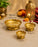 Metal Lotus Diya Urli Set of 3 | Small, Medium & Big Size | Traditional Decorative Urli for Pooja, Home & Festive Décor