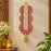 Traditional Embellished Door Hanging with Bell (2pcs) | Red & Golden Decorative| 16 × 5.5 Inch Wall Hanging