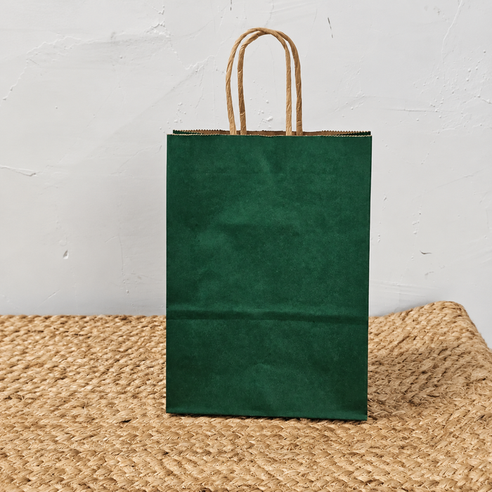 Samll Size Premium Paper Gift Bag with Handle | Return Gift, Shopping & Packaging Bag | Available in Red, White, Black, Green & Brown