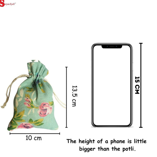 Drawstring Mini stylish Storage Potli pouches for Small Jewelries, Money, Paper Notes Women Wallet, Gift Bags, Christmas return gift