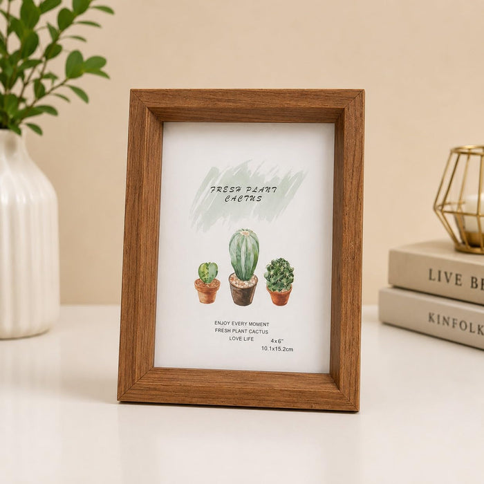 Wooden Frame for Home Decor, Deep Display Memory Frame with Transparent Front, Wall Mount & Table Top Display Case for Bedroom, Wedding, Return Gift, Birthday Gift