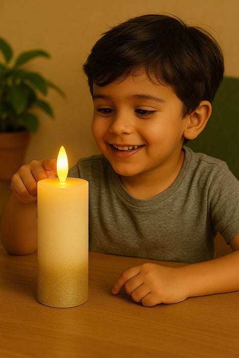 Tea Light Candles | Flameless, Smokeless & Unscented | Decorative Lights for Home Decor, Mandir, Wedding, Birthday, Engagement, Balcony & Room Decoration
