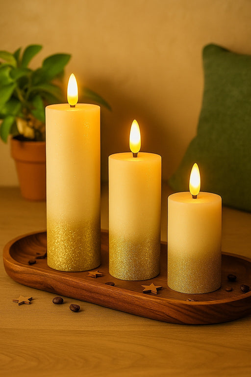 Tea Light Candles | Flameless, Smokeless & Unscented | Decorative Lights for Home Decor, Mandir, Wedding, Birthday, Engagement, Balcony & Room Decoration