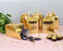 Decorative Folding Storage Box for Return Gift in diwali, Birthday, Boxes with Ribbon, Perfect for Packing Chocolate, Dry Fruits For Christmas Gifting (Golden)