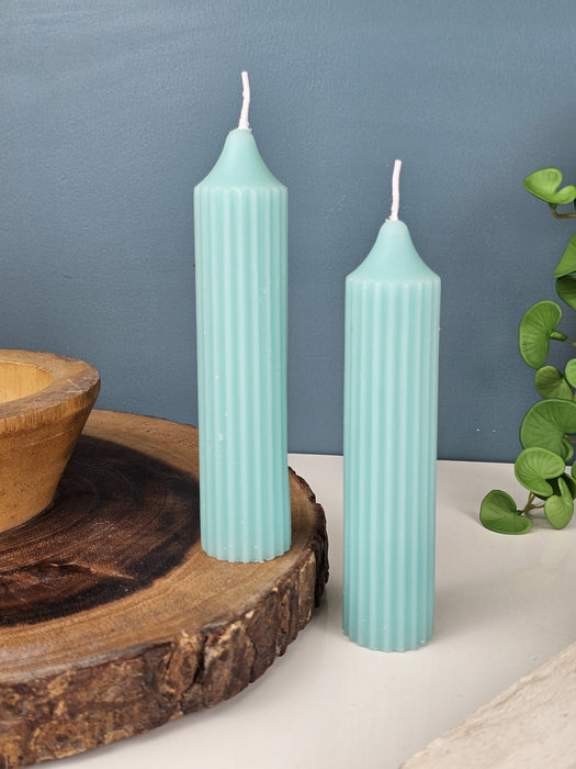 2 Pc Pillar Shape Wax Candle for Home Decore, Living Room, Bed Room, Festivals Like Diwali, for Meditation, Relaxation, Air Freshening