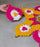 Rajawadi Star and Hexagon Flower Pom Pom  Design Rangoli, Easy to Use. Just Set up with your own choice and make Rangoli for Floor Home Janmashtami  Ganpati Diwali Decoration DIY