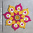 Rajawadi Star and Hexagon Flower Pom Pom  Design Rangoli, Easy to Use. Just Set up with your own choice and make Rangoli for Floor Home Janmashtami  Ganpati Diwali Decoration DIY