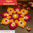 Rajawadi Star and Hexagon Flower Pom Pom  Design Rangoli, Easy to Use. Just Set up with your own choice and make Rangoli for Floor Home Janmashtami  Ganpati Diwali Decoration DIY