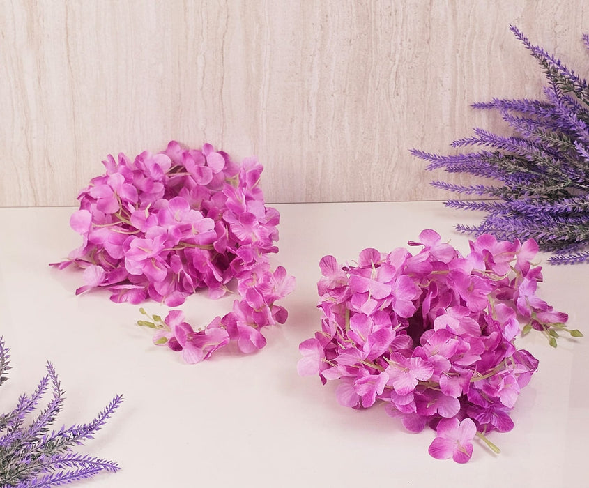 6 Lines Single Layer Petals Artificial Wisteria Flower Line Garlands, Wall Hanging decorative String Lines items for Anniversary Decoration, Home Decor, Pooja, Diwali Functions (Pack of 1)